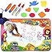 Fstop Labs [Upgraded] Large Kids Water Painting Doodle Mat Pad, Kids Toys Aqua Mat, Magic Water Drawing Mat Toddler Writing Mat with 2 Magic Pens 2 Brush and 16 Stencils Kids Educational Toys
