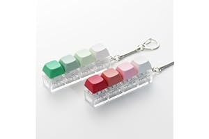 TGIFXD Quiet & Clicky Keyboard Fidgets – 2 PCS Portable Fidget Keyboard Keychains for Office and During Life