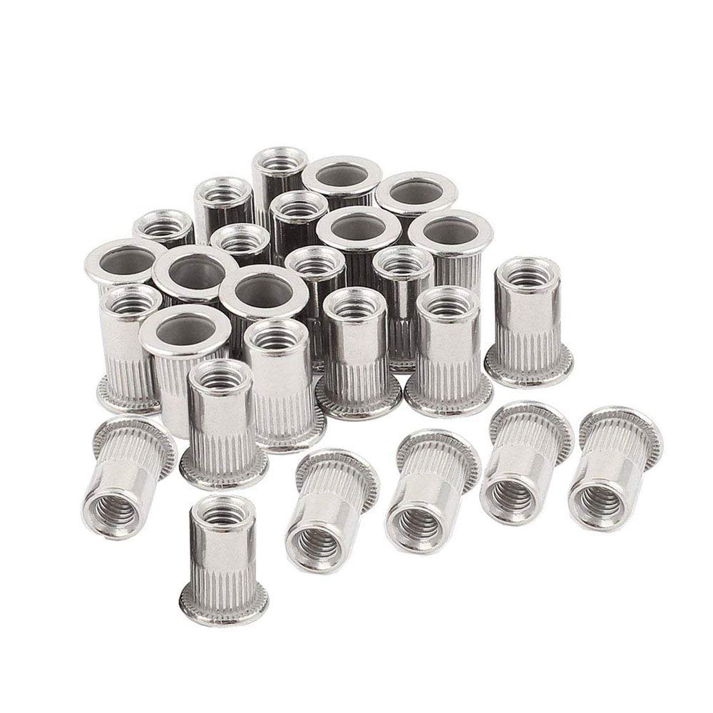 40pcs 10-24 Rivet Nuts Threaded Insert Nutsert Rivnuts Stainless Steel 10-24UNC
