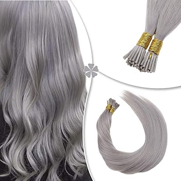 Amazon Com Hetto Straight I Tip Hair Extensions 20 Inch Fusion