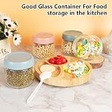 Aolso 4-Pack Glass Food Storage Containers 300ML Airtight Lids Reusable view 8