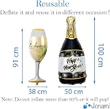 Jonami New Year's Eve 2026 XXL Decoration Set - Black & Gold view 5