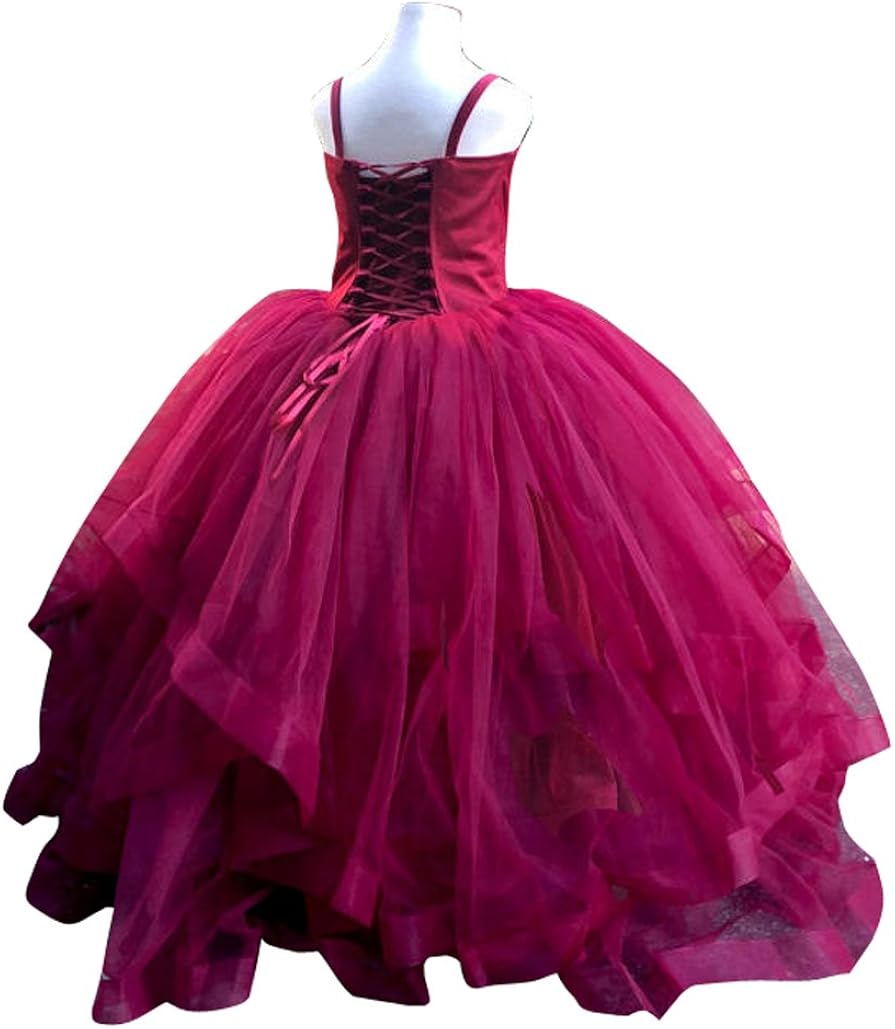 horsehair flower girl dress