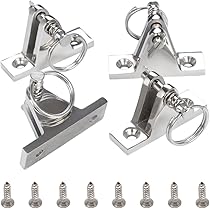 Lot De 2 Fixations D'auvent Bateau En Inox 316 - Pour Bimini Top Et Auvents De Yacht - Tailles 22 à 38 Mm