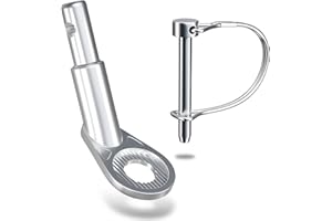 EFEALL 12mm Bike Trailer Hitch, Stable Bicycle Trailer Hitch, Sturdy & Durable Steel Bike Trailer Attachment, Bike Trailer Hitch Connector for Kid/Pet/Dog/Cargo Trailer