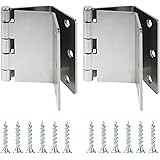 Handicap Expandable Door Hinges, Offset Door Hinges - 2 Swing Hinge in Satin Chrome