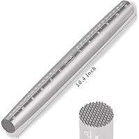 Rolling Pin, French Stainless Steel Rolling Pin for Baking with Meat Tenderizer End, Non-stick Moldproof Easy Cleaning…