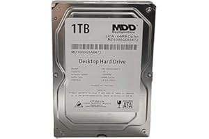 MaxDigitalData MDD (MD1000GSA6472) 1TB 64MB Cache 7200RPM SATA 6.0Gb/s 3.5in Internal Desktop Hard Drive