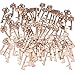 Key Bottle Openers - Assorted Vintage Skeleton Keys, Wedding Party Favors (Pack of 70, Rose Gold)