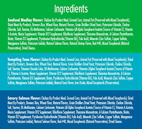 TEMPTATIONS Classic Treats for Cats Seafood Lovers 3 Ounces (6-Pouch Variety Pack); With Our Mouthwatering Menu We Have a Flavor For Every Feline