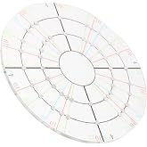 STOBOK Circle Divider Tool for Pottery Clay Divider Template Pottery Decorating Disk Ceramic Art Measuring Tool for Equal Dividing DIY Clay Painting and Craft Projects 3.54 in Round Disc
