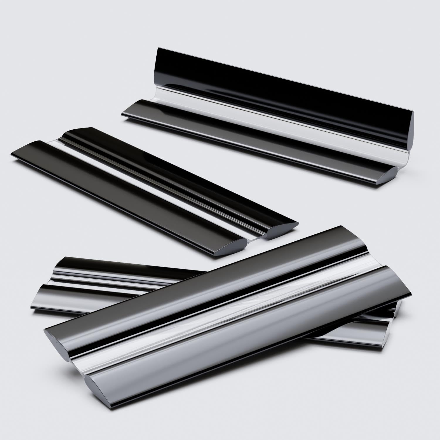 4X 100mm Black Low Profile Flex Hinges, Flexible Living Hinges, Continuous Acrylic Piano Hinges