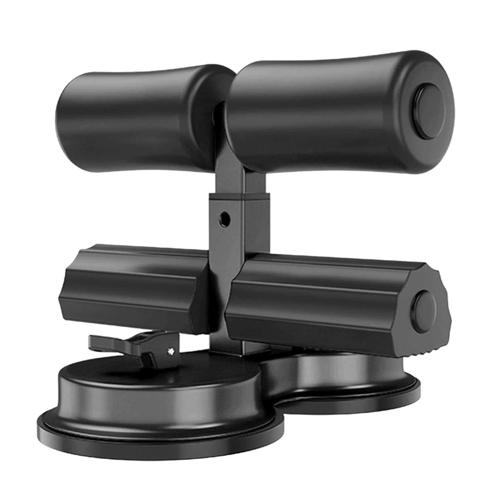 Sit Up Exercise Bar, Portable Sit Up Assistant Device for Fitness Exercising Abdominal Muscles Full Body Training (Black)