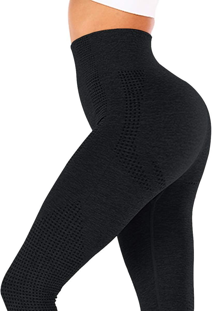 High Waist Seamless Workout Leggings for Women Yoga Pants Butt Lifting Tummy Control Compression Tights