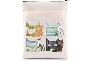 JNIAP Cats Book Sleeve Book Covers for Paperbacks Cats Merchandise Book Lovers Gifts (W Cats bs)