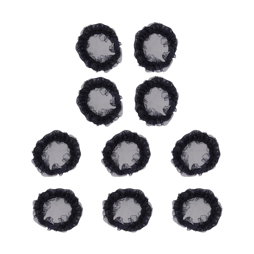 FRCOLOR Ballet Hair Net Invisible Hair Net Bun s Elastic Bun Cover Accessories for Women Girls 10pcs ﻿