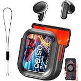 Damijda NE20 Earbuds, 2025 New NE20 AI Translation Earbuds in Real Time, Language Translator Headphones with LCD Touchscreen Audifonos Traductores Inglés Español, Support 140 Languages, 60H Playtime