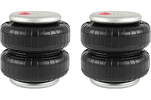 DOCAS 2PCS Universal Air Suspension Spring Double Bellow Standard 2500 lb 1/2"npt Single Port Air Ride Strut Assembly
