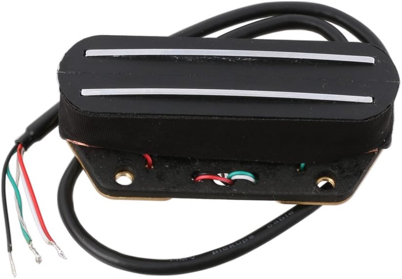Dual Rail Style Bridge Pickup w/Chrome Rails for Fender Telecaster Tele
