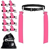 Trained Man Flag Football Belts, Adjustable Flag Football Set for Sports Teams, Training & Competition