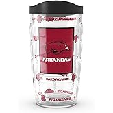 Tervis Arkansas Razorbacks - Overtime Made in USA Double Walled Insulated Tumbler Travel Cup Keeps Drinks Cold & Hot, 10oz, Classic