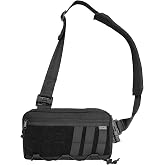 TACTICAL_GEEK Cache L3C EDC Sling Bag Chest (1000D-Black) | Shoulder Daypack, Travel Hiking Concealed Carry, Crossbody Bag, Tactical Backpack, Hiking Ambidextrous Strap