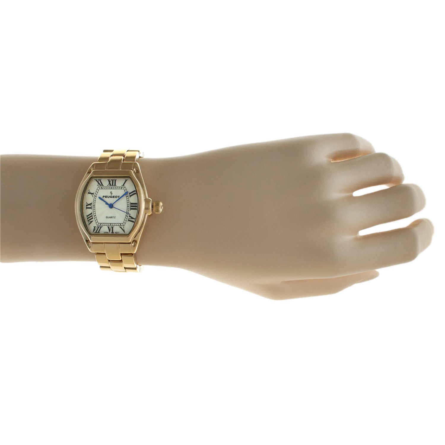 Peugeot Women's Tank Dress Watch with Bracelet & Roman Numeral Dial