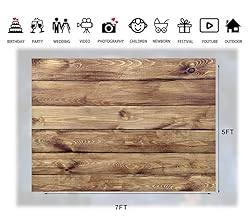 LTLYH 7x5ft Wood Backdrop for Photography Rustic