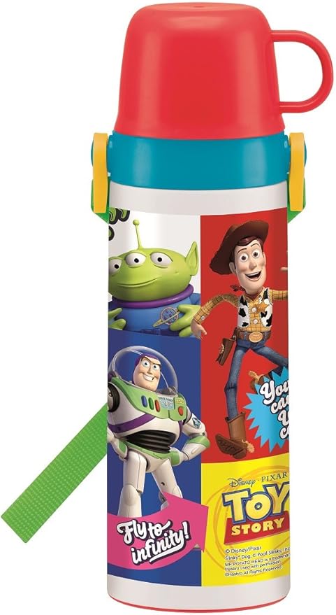 Amazon スケーター 2way ステンレスボトル 600ml コップ付き 水筒 トイストーリー 17 ディズニー Stgc6 水筒 マグボトル オンライン通販