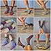 Men Formal Dress Socks Plus Size Colorful Stripe Combed Cotton Trouser Mid Calf Crew Business Socks 10-Pack