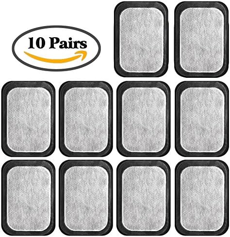 ACTOPP Abdominal Muscle Trainer Replacement Gel Sheetfor Muscle Abdominal Ab Trainer Stimulator Gel Pads Accessories for Men Women (2 Pcs/packs, 10 Packs/Box)