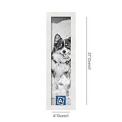 ArtToFrames 6x25 Inch White Picture Frame, This