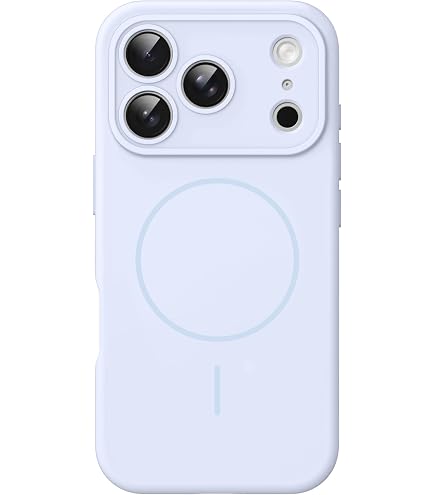 Memumi Funda Magnética Para IPhone 17 Pro Max – Silicona Líquida Con MagSafe, Tacto Sedoso Y Diseño Girasol (Rosa)