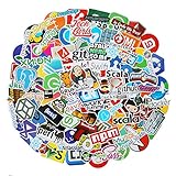108PCS Pack Open Source Programming Language Series Stickers Decals Laptop Cars Guitar Bumper Classic Vinyl Waterproof Graffiti (Programming)
