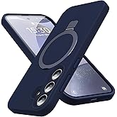 KMAMBAG Mag-Ring for Galaxy S25 Case, Liquid Silicone [Moisturizing Factor] Exreme Soft Slim Phone Case with Stand [Compatible with MagSafe] for Samsung Galaxy S25 6.2" Men Women, Royal Blue