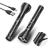 PEETPEN Rechargeable Tactical Flashlight High