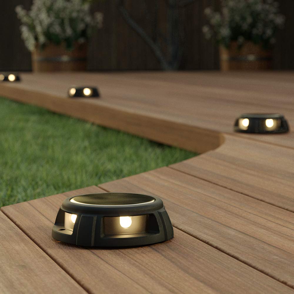 SolarCentre Tapset Solar Decking Lights - Set of 2 (Warm White) TSDLWW