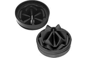 KARTELL 2 Pack Garbage Disposal Splash Guard 3 3/8 Inch, Sink Baffle for InSinkErator Evolution & Most 3-Bolt Models, Upgraded Removable Quiet Collar with Noise Reducing Petal Design