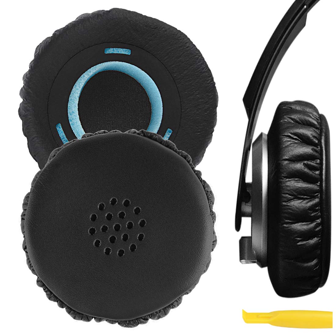 Geekria Replacement Ear Pads for SONY MDR-XB300 Headphones, Ear Cushions (Black)