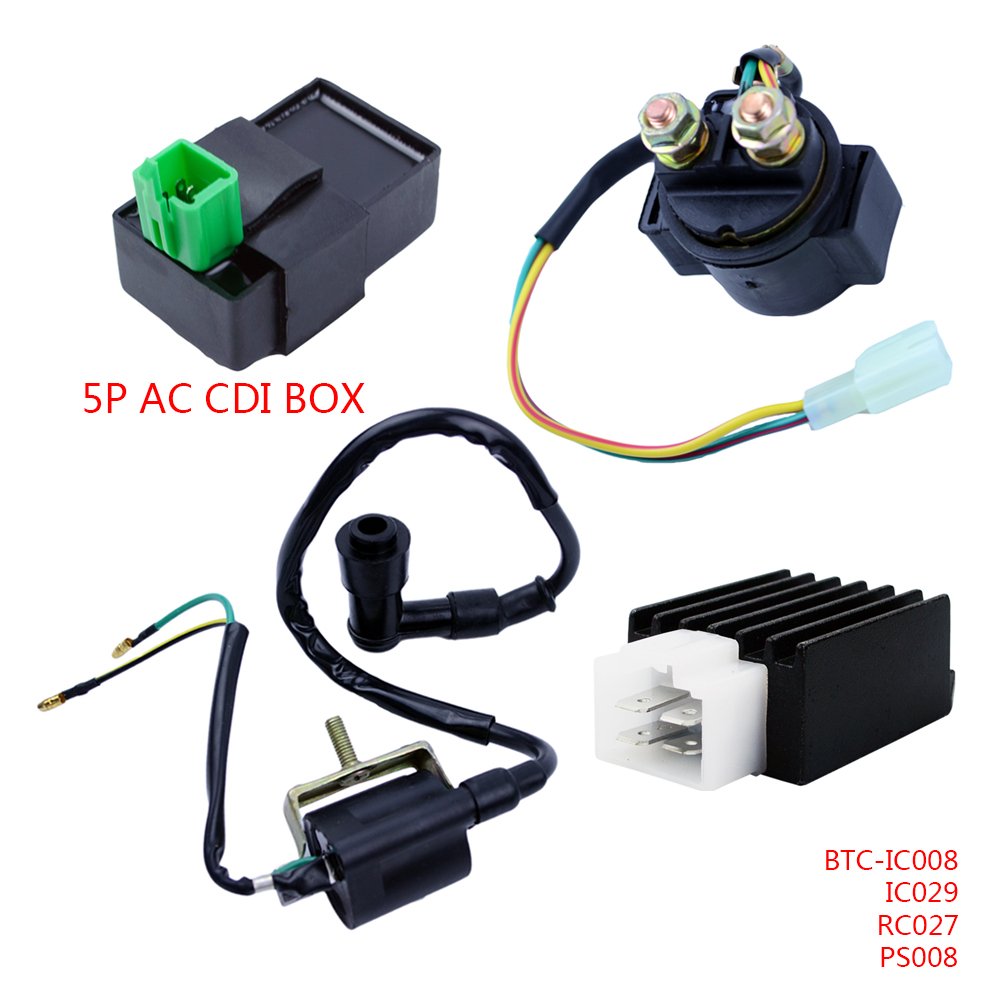 Automotive Chinese Ignition Coil CDI Regulator Rectifier Relay 50cc 70
