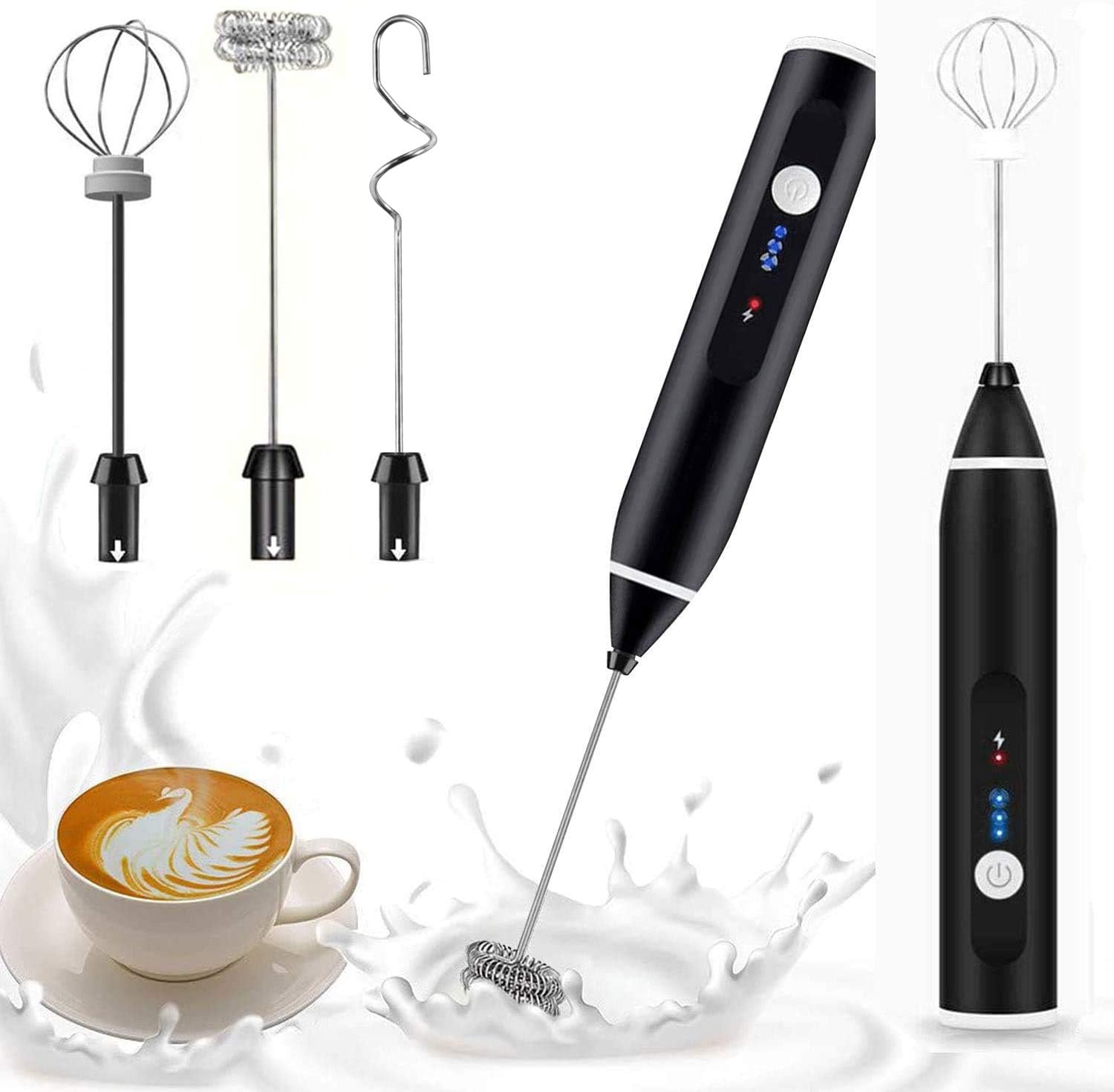 Milk frother Handeld Electric Whisk for Baking Coffee Frother Jug