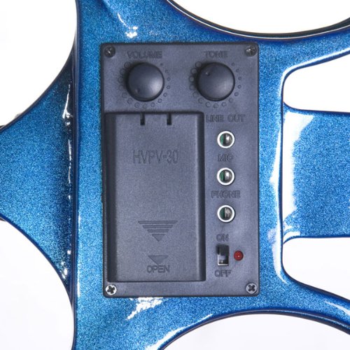 Cecilio CEVN1BL Style 1 Silent Electric Solid Wood Violin with Ebony