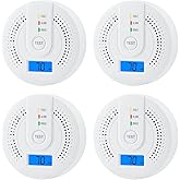 SHYEEH Carbon Monoxide Detectors, CO Detector Battery Operated with Sensitive Sensor, Digital Display and Sound Warning, Portable Carbon Monoxide Detector Alarm JA-995 for Travel, Hotel, Home