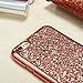 iPhone 6 Plus Cases, iPhone 6s Plus Cases, AMASELL Ultra Silm Electroplating TPU Bumper Frame and Glitter Bling Soft Protective Back Cover Case for iPhone 6 Plus/6s Plus 5.5 inches, Rose Gold