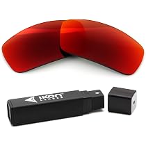 Mryok 4-Pair Polarized Replacement Lenses For Spy Optic Discord Sunglasses - Stealth Black, Fire Red, Ice Blue, Bronze Brown - View #4