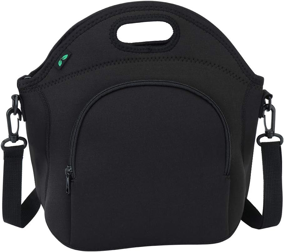 neoprene lunch bag with shoulder strap