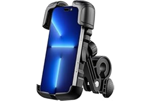 MEGAWHEELS Bike Phone Holder,Scooter Handlebar Mount with Clips Lock Fits 4.7“-6.8”Cell Phones,Universal Handlebar Phone Clip
