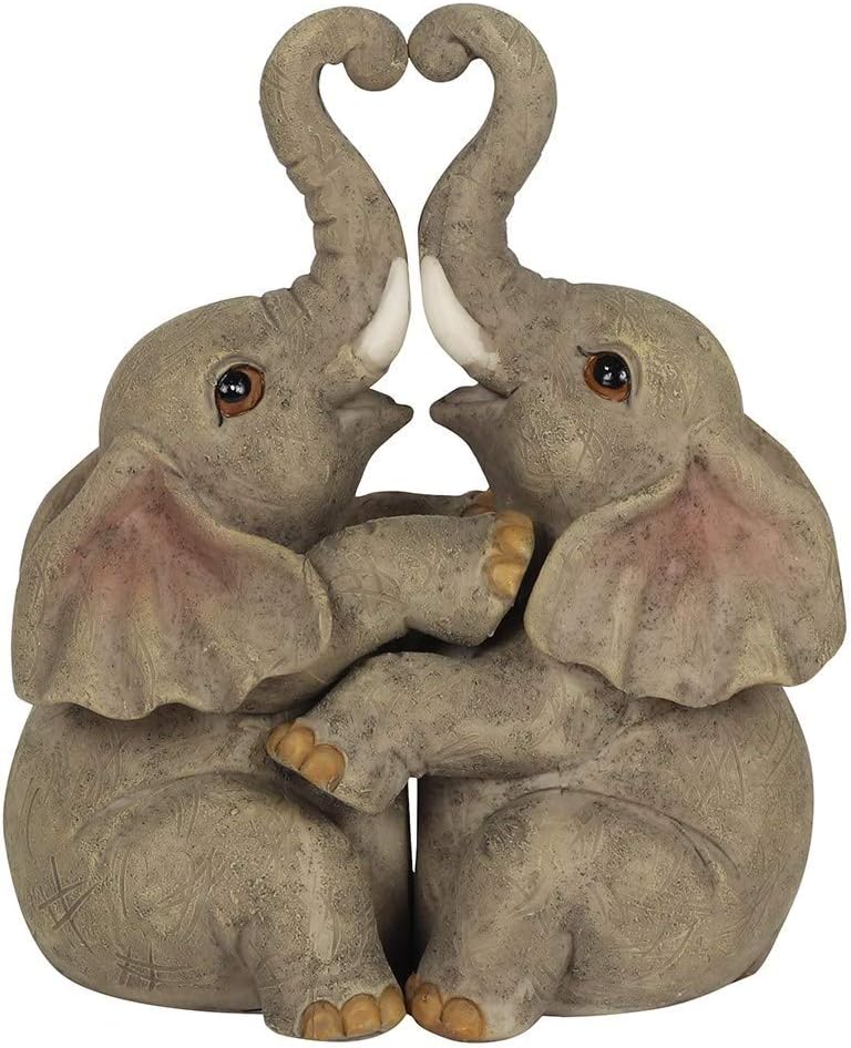something different Elephant Embrace Elephant Couple Ornament Amazon