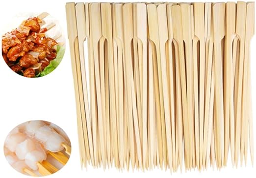 Amazon Xinhengchen 0pc 野菜 カクテル ピクニック 串刺しバーベキュー ケバブ ハンバーガー チキン 肉 果物 バーベキュー用の竹串スティック 分割なし 破片 安全 信頼性 耐久性 15cm カクテルピック オードブルピン オンライン通販