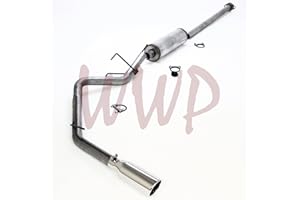 MVP AUTO PARTS Performance Stainless Steel SS409 2.50" Cat Back Exhaust Muffler System Kit Compatible With 2005-2015 Toyota Tacoma 4.0L V6, Extended/Crew Cab Short Bed Pickup Truck